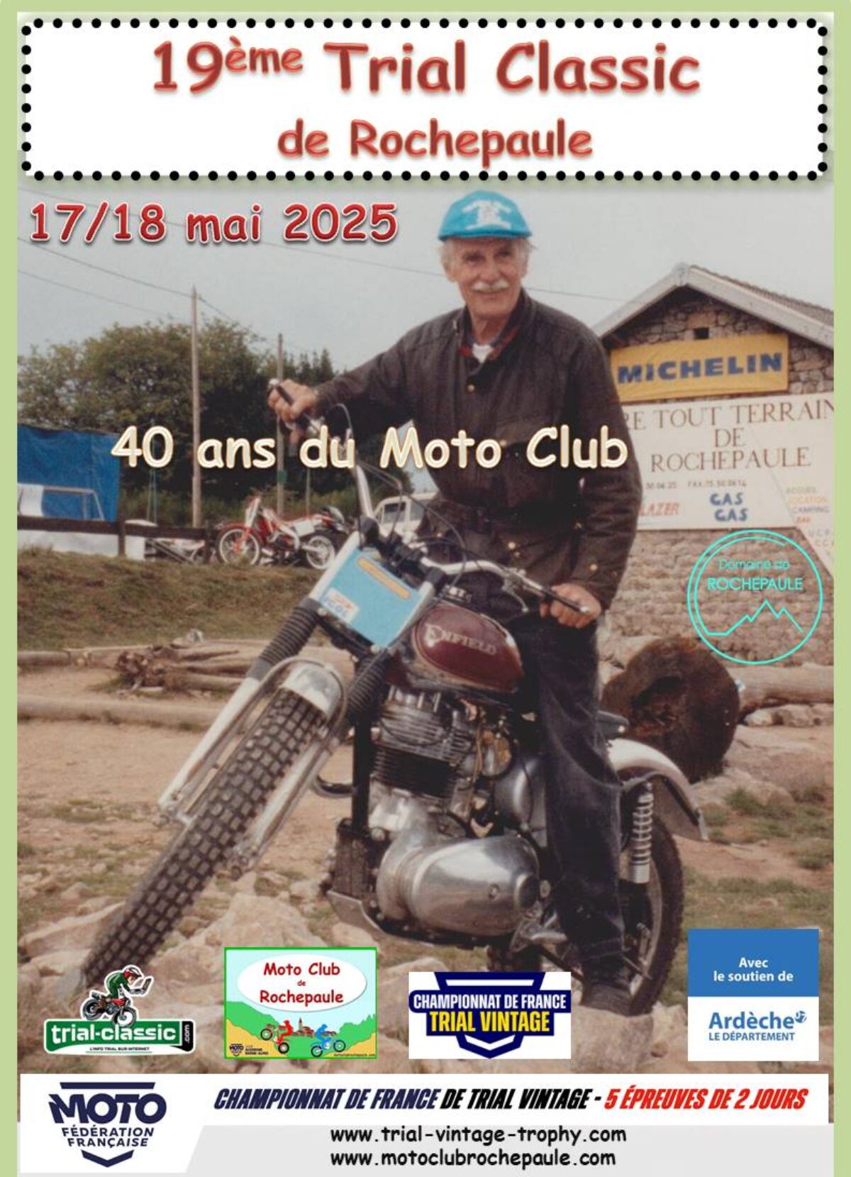 CF – RDV au Domaine de Rochepaule – Horaires de départ